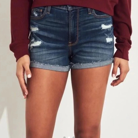 NWT Hollister Advanced Stretch High Rise Shorts Sz 28/7 - Picture 1 of 8